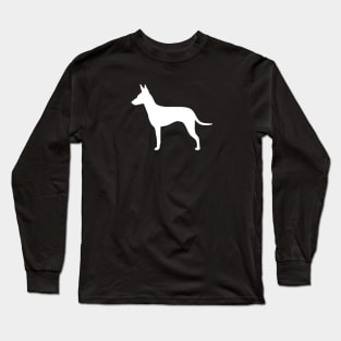 Manchester Terrier Silhouette Long Sleeve T-Shirt